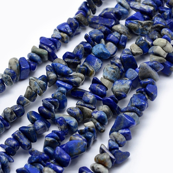 

PandaHall Natural Lapis Lazuli Beads Strands, Chip, 5~8mm, Hole: 1mm, about 33 inch(84cm) Lapis Lazuli Chip