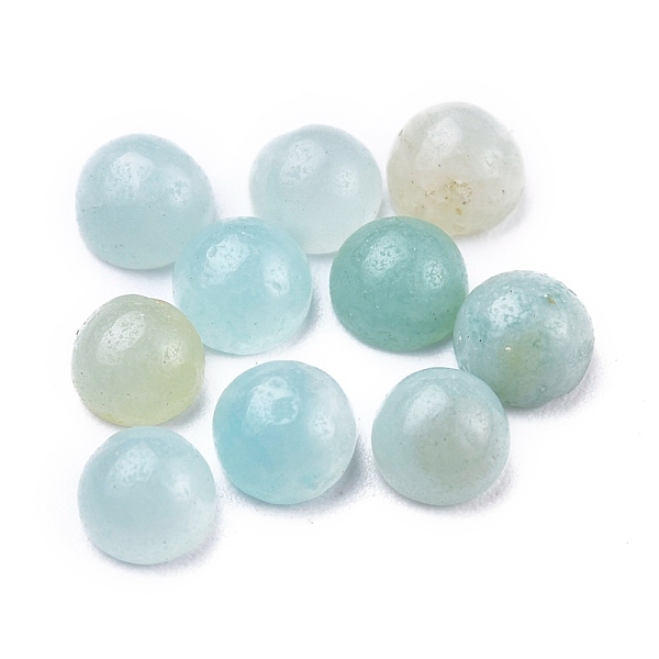 

PandaHall Natural Amazonite Cabochons, Half Round, 4x2~4mm Amazonite Half Round