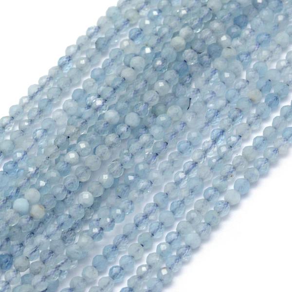 Natural Aquamarine Beads Strands