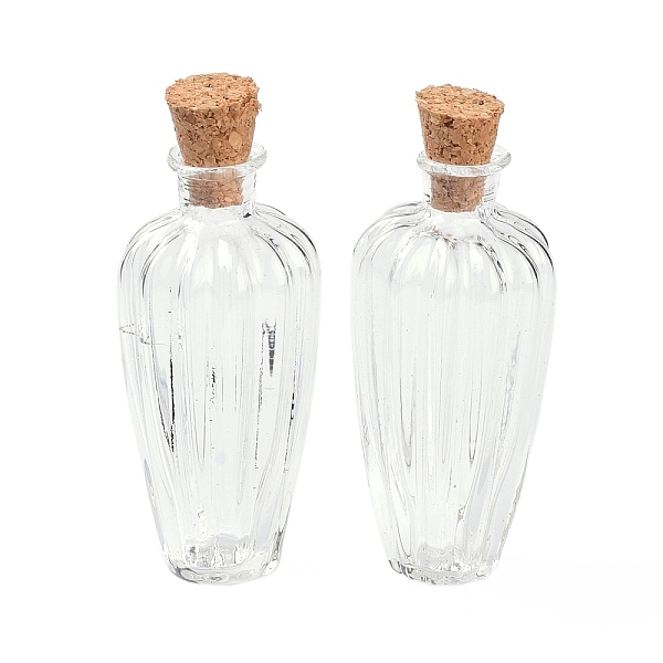 

PandaHall Glass Cork Bottles, Glass Empty Wishing Bottles, Food Play Scene Miniature Model, for DIY Craft Dollhouse Accessories, Clear...