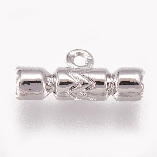 

PandaHall Alloy Pendants, Column, Platinum, 7x15x4mm, Hole: 1.5mm Alloy Column