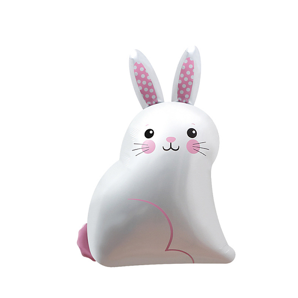 

PandaHall Animal Theme Aluminum Balloon, for Party Festival Home Decorations, Rabbit Pattern, 550x400mm Aluminum Rabbit