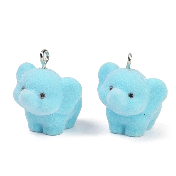 Flocky Resin Pendan… - image