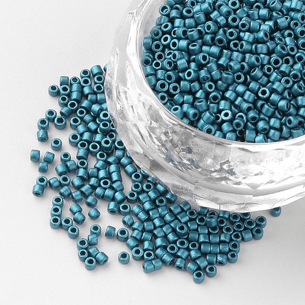 

PandaHall Baking Paint Cylinder Seed Beads, Uniform Size, Matte Style, Cadet Blue, 1~1.5x1.5~2mm, Hole: 0.5mm, about 50g/bag, about...