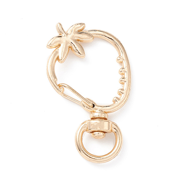 

PandaHall Strawberry Alloy Swivel Clasps, Long-Lasting Plated, Light Gold, 39x23x5.5mm, Hole: 9x5mm Alloy