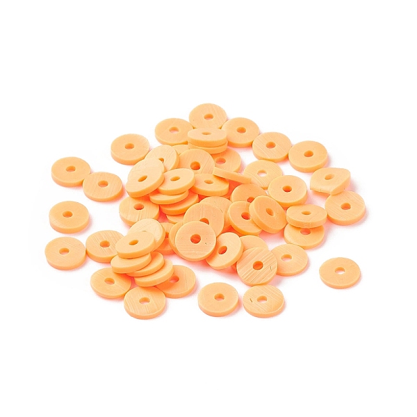 

PandaHall Handmade Polymer Clay Beads, for DIY Jewelry Crafts Supplies, Disc/Flat Round, Heishi Beads, Sandy Brown, 6~6.5x1mm, Hole...