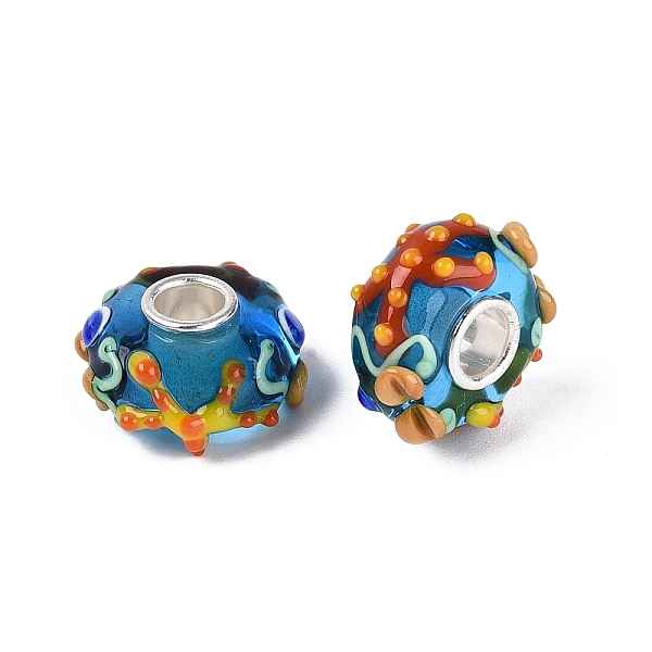 3D Lampwork Brass Core European Beads 3D Lampwork Brass Core European Beads