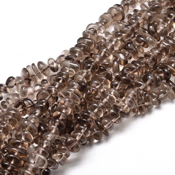 

PandaHall Natural Smoky Quartz Chip Beads Strands, 4~14x4~12mm, Hole: 1mm, about 15.3 inch~16.1 inch Smoky Quartz Chip