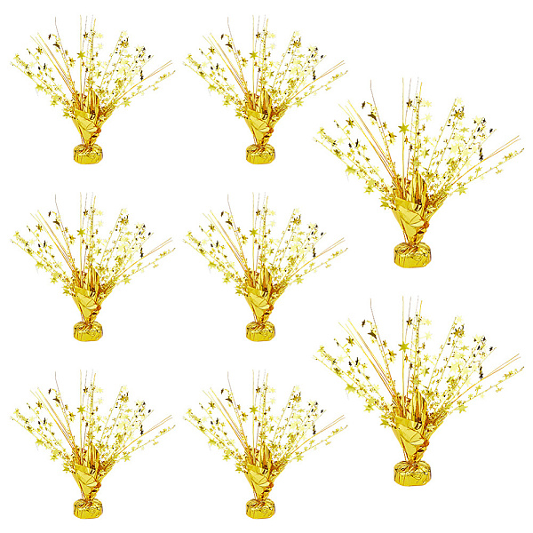 8 pieza de decoración de centro de mesa con forma de estrella de PE