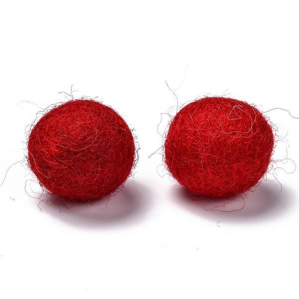 

PandaHall Wool Felt Balls, Indian Red, 18~22mm Wool
