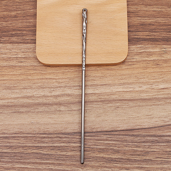 

PandaHall Alloy Hair Stick Findings, Bar, Gunmetal, 170x3.5~6mm Alloy