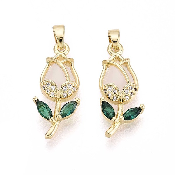 Brass Micro Pave Cu… - image