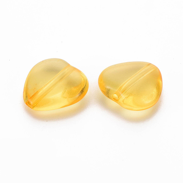 

PandaHall Transparent Acrylic Beads, Heart, Orange, 13.5x13.5x5.5mm, Hole: 1.5mm, about 775pcs/500g Acrylic Heart Orange