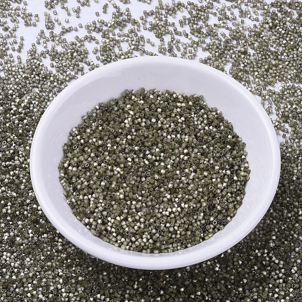 

PandaHall MIYUKI Delica Beads, Cylinder, Japanese Seed Beads, 11/0, (DB0671) Variegated Taupe Silk Satin, 1.3x1.6mm, Hole: 0.8mm, about..., Green