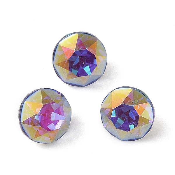 

PandaHall Glass Rhinestone Cabochons, Flat Back & Back Plated, Faceted, Diamond, Sphinx, 6x4.5mm Glass Rhinestone Diamond Green