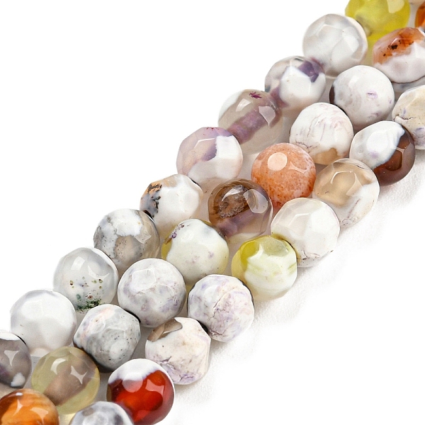 

PandaHall Dyed Natural Fire Crackle Agate Beads Strands, Faceted Round, Yellow, 4mm, Hole: 0.8mm, about 94~95pcs/strand, 14.37~14.57 inch...