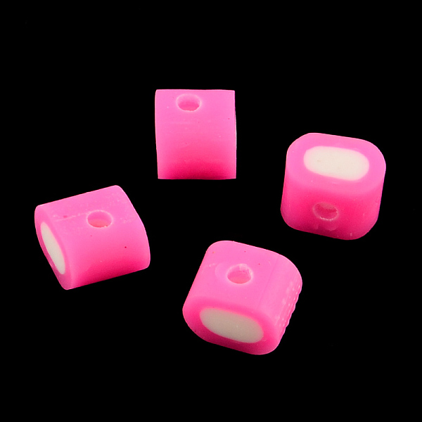 

PandaHall Candy Handmade Polymer Clay Beads, Deep Pink, 5x7x5mm, Hole: 1.5mm Polymer Clay Candy Pink