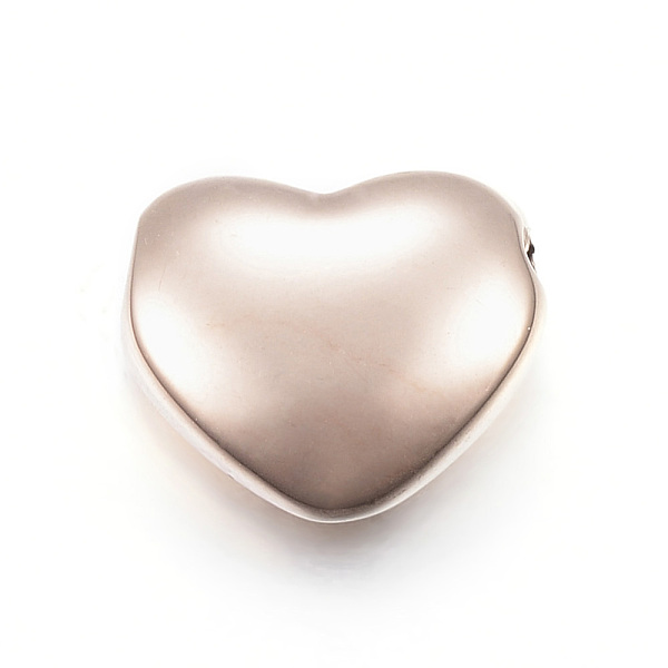 

PandaHall Ion Plating(IP) 304 Stainless Steel Beads, Heart, Rose Gold, 11x12.5x5mm, Hole: 2mm 304 Stainless Steel Heart