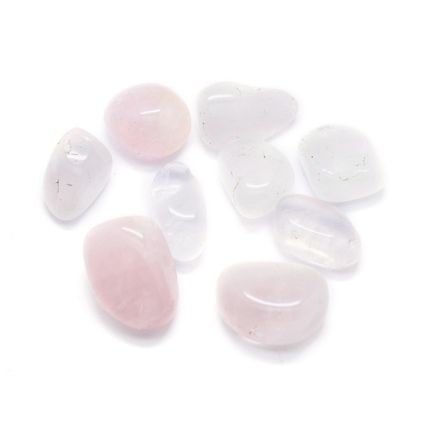 

PandaHall Natural Rose Quartz Beads, Healing Stones, for Energy Balancing Meditation Therapy, No Hole/Undrilled, Tumbled Stone, Vase Filler...