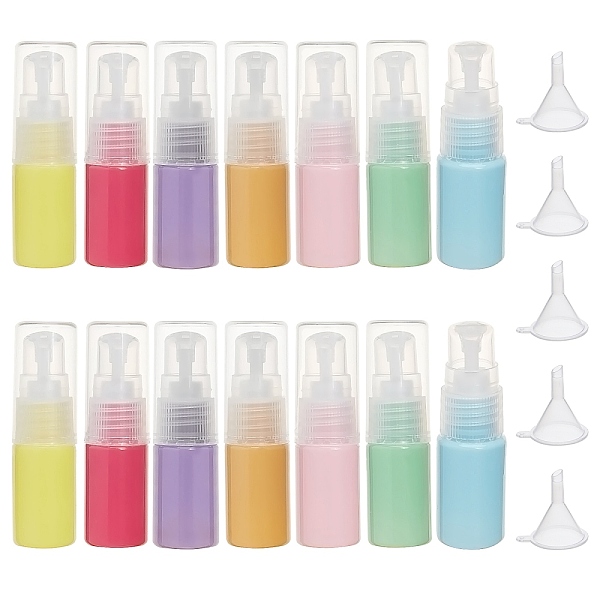 

PandaHall DIY Cosmetics Storage Containers Kits, with Portable Plastic Travel Lotion Bottles & Funnel Hopper, Mixed Color, 7.9x2.3cm..., Multicolor