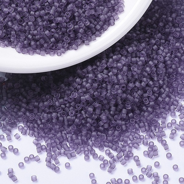 

PandaHall MIYUKI Delica Beads, Cylinder, Japanese Seed Beads, 11/0, (DB1265) Matte Transparent Light Amethyst, 1.3x1.6mm, Hole: 0.8mm, about..., Purple