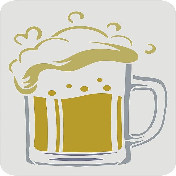 

PandaHall FINGERINSPIRE Beer Mug Stencil 29.7x21cm Reusable Cup of Beer Drawing Stencil Beer Sign Stencil for Bar or Kitchen Beer Festival...