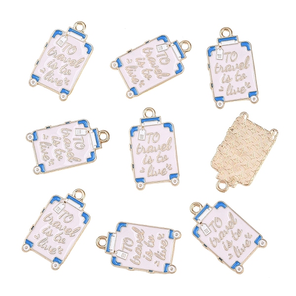 10Pcs Alloy Enamel Pendants