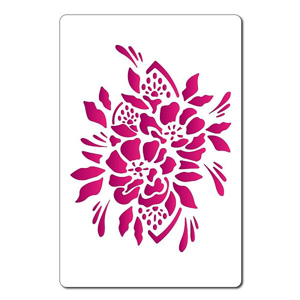 

PandaHall GORGECRAFT 7.9"X12"Hibiscus Flowers Stencil Wildflowers Peony Template Reusable Templates Plastic Drawing Painting Stencils...