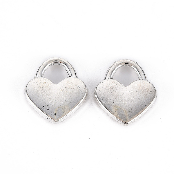 

PandaHall Tibetan Style Alloy Pendants, Lead Free & Cadmium Free, Heart, Antique Silver, 16.5x14x2.5mm, Hole: 4.5x5mm, about 270pcs/500g...