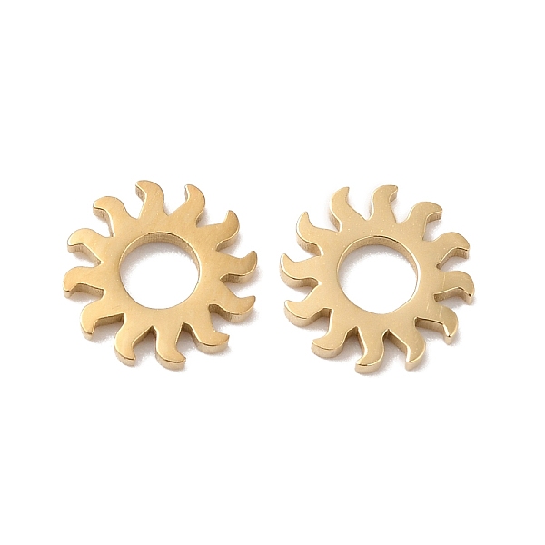 

PandaHall Ion Plating(IP) 304 Stainless Steel Linking Rings, Sun, Real 14K Gold Plated, 7.5x1x1mm, Inner Diameter: 3mm 304 Stainless Steel...