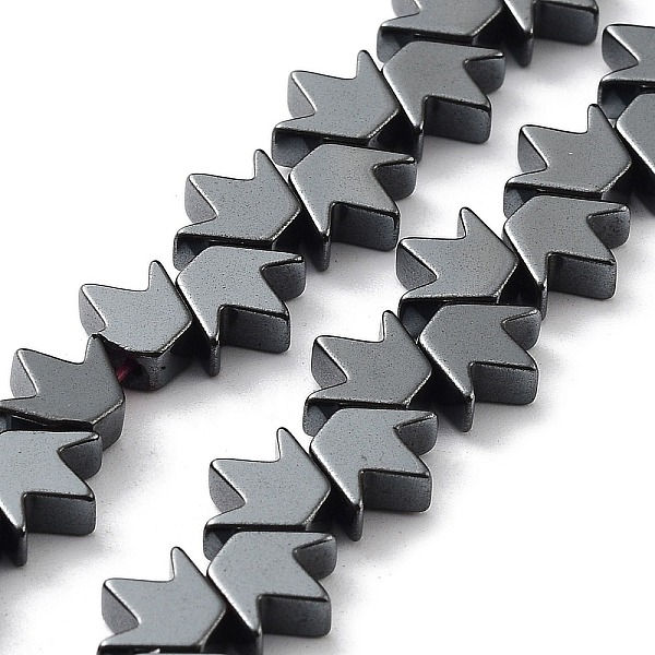 

PandaHall Synthetic Non-Magnetic Hematite Beads Strands, Grass, 6.5x8x3mm, Hole: 1mm, about 82pcs/strand, 16.46 inch(41.8cm) Non-magnetic...