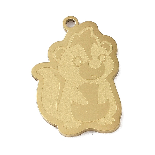 

PandaHall 304 Stainless Steel Pendants, Skunk Charm, Golden, 24.5x16.5x1.5mm, Hole: 1mm 304 Stainless Steel Other Animal