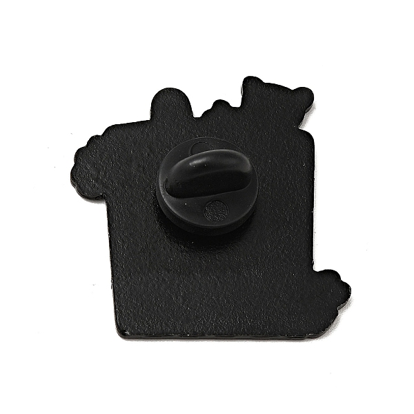 

PandaHall Cartoon Rabbit Enamel Pin, Electrophoresis Black Alloy Brooch for Backpack Clothes, Colorful, Bear Pattern, 30x29x1.5mm..., White