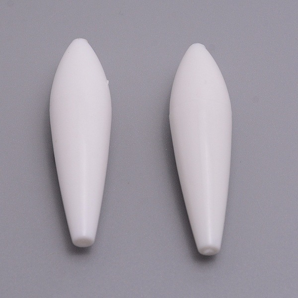 

PandaHall ABS Fishing Rig Floats, Fishing Accessories, for Freshwater Saltwater Fishing, White, 55x14.5mm, Hole: 1.5mm Plastic Others White