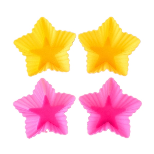 

PandaHall Star Cake DIY Food Grade Silicone Mold, Cake Molds (Random Color is not Necessarily The Color of the Picture), Random Color..., Multicolor