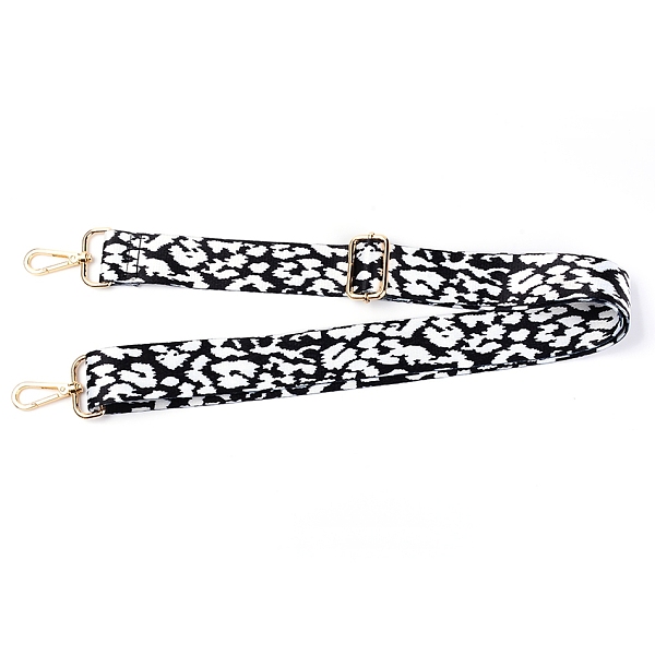 

PandaHall Polyester Adjustable Leopard Pattern Bag Strap, with Zinc Alloy Clasps, for Bag Replacement Accessories, Black, 80~140.5x4x0.1cm...
