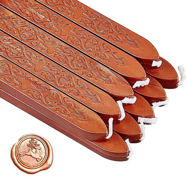 

PandaHall Sealing Wax Sticks, with Wicks, for Wax Seal Stamp, Dark Goldenrod, 91x12x11.8mm Wax