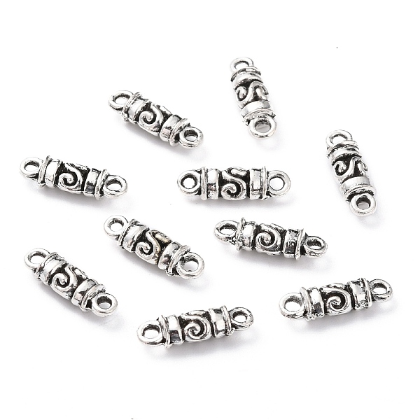 

PandaHall Alloy Links Connectors, Column, Cadmium Free & Lead Free, Antique Silver, 17x5.5x5mm, Hole: 1.4mm Alloy Column