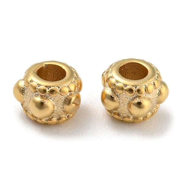 

PandaHall Rack Plating Eco-friendly Brass Beads, Cadmium Free & Lead Free, Rondelle, Real 24K Gold Plated, 4x3mm, Hole: 1.6mm Brass Rondelle