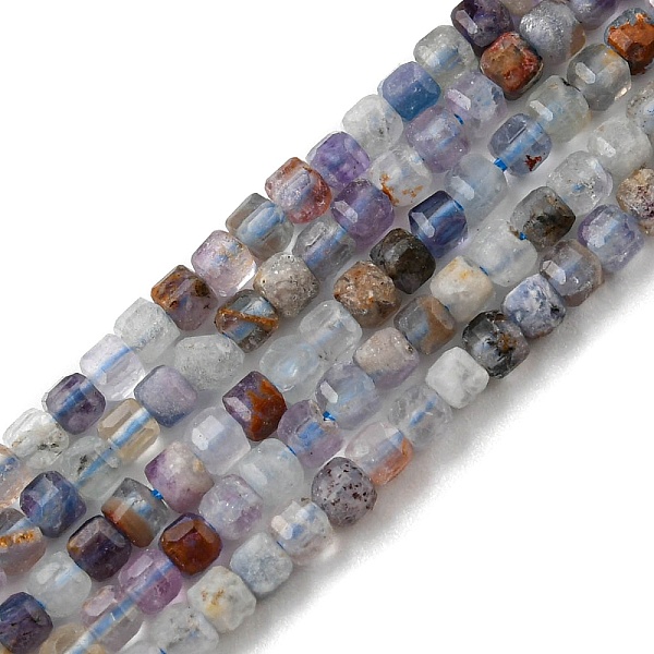 

PandaHall Natural Fluorite Beads Strands, Faceted, Cube, 2.1~2.3mm, Hole: 0.5mm, about 174~175pcs/strand, 14.96~15.35 inch(38~39cm) Fluorite...