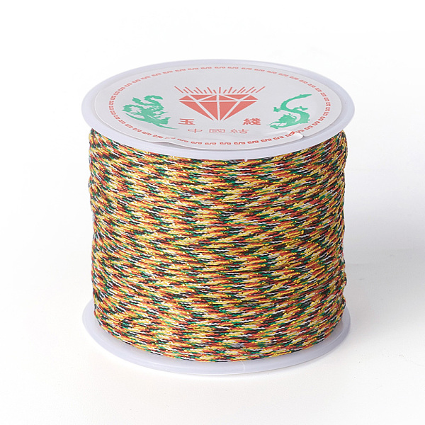 

PandaHall Nylon Cord for Jewelry Making, Colorful, 0.8mm, about 49.21 yards(45m)/roll Nylon