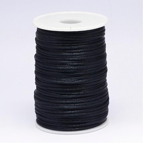 

PandaHall Polyester Cord, Satin Rattail Cord, for Beading Jewelry Making, Chinese Knotting, Black, 2mm, about 100yards/roll Polyester Black