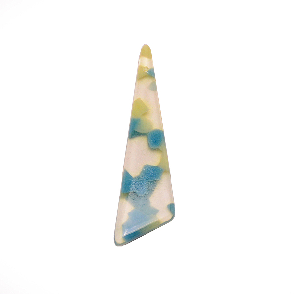 

PandaHall Acrylic Pendants, Triangle, Cadet Blue, 40x10.5x2.5mm, Hole: 1mm Acrylic Triangle