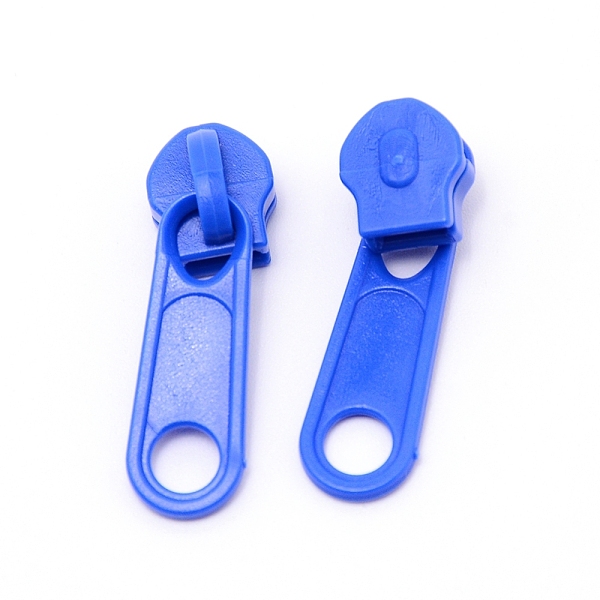 

PandaHall Plastic Zipper Slider, Garment Accessories, Oval, Royal Blue, 3.6x1.1x1.1cm Plastic