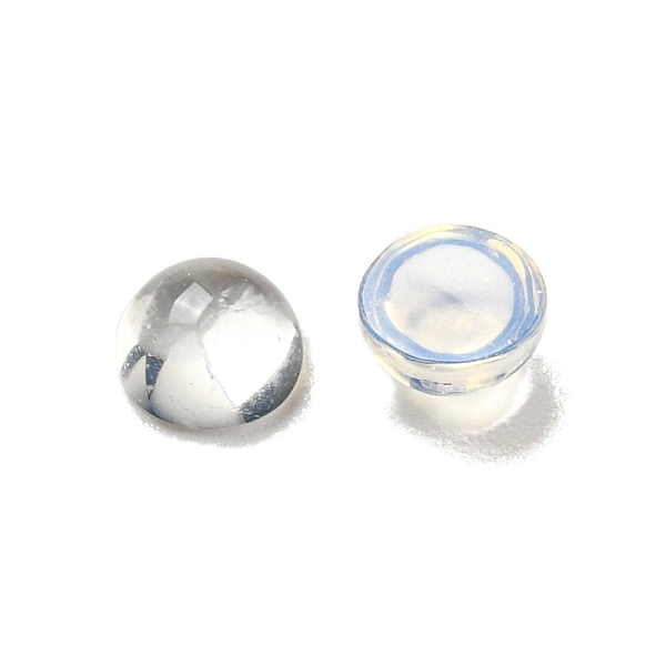 

PandaHall Opalite Cabochons, Half Round, 4x2~2.5mm Opalite Half Round