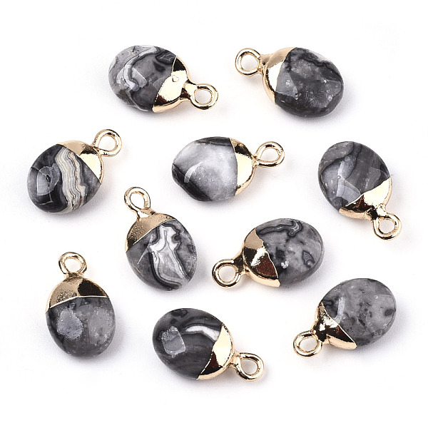 Natural Map Stone/Picasso Stone/Picasso Jasper Charms