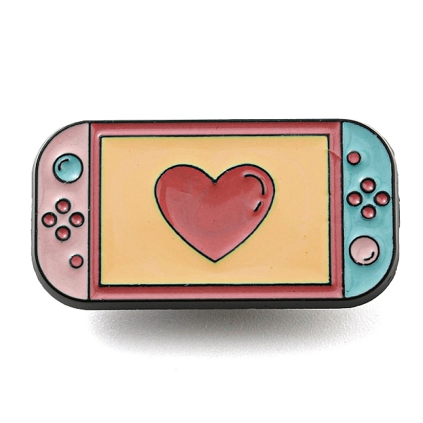 

PandaHall Gamepad Enamel Pin, Electrophoresis Black Zinc Alloy Brooch for Backpack Clothes, Colorful, 16x30.5x1.5mm Alloy+Enamel Others