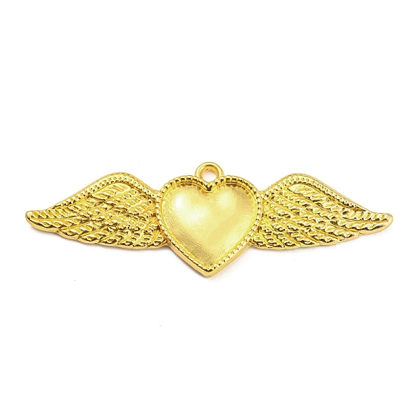 

PandaHall Alloy Rhinestone Settings Big Pendant, Heart, Golden, 18x53.5x2.3mm, Hole: 2mm Alloy Heart