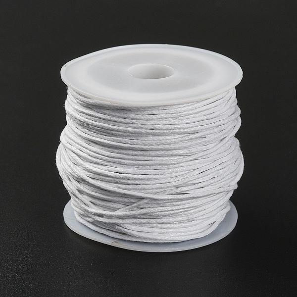

PandaHall 20M Waxed Cotton Cords, Multi-Ply Round Cord, Macrame Artisan String for Jewelry Making, White, 1mm, about 21.87 Yards(20m)/Roll...