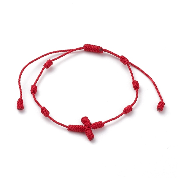 Unisex Adjustable Nylon Cord Braided Bead Bracelets